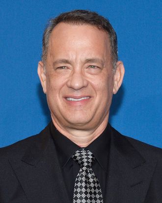 Actor Tom Hanks poses in the press room during the 66th Annual Directors Guild Of America Awards held at the Hyatt Regency Century Plaza on January 25, 2014 in Century City, California.