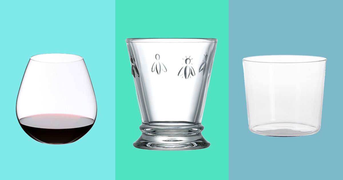 Grape Design Clear Wine Glasses Set of 6