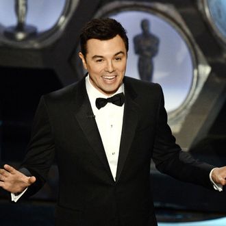 Host Seth MacFarlane speaks onstage during the Oscars held at the Dolby Theatre on February 24, 2013 in Hollywood, California. 