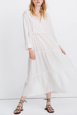 Madewell Tiered Cover-up Caftan Dress