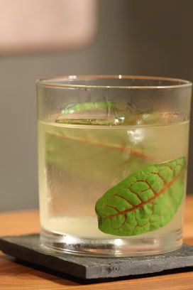 Gin, vodka, Pineau des Charentes, honey, sorrel, marigold, elderflower, anise