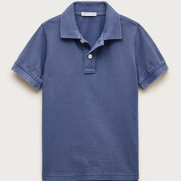 J.Crew Kids’ Washed Piqué Polo Shirt