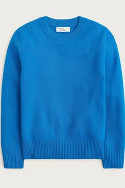 J. Crew Kids Cashmere Sweater - Brilliant Cobalt