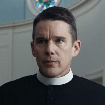 Ethan Hawke as Reverend Ernst Toller.