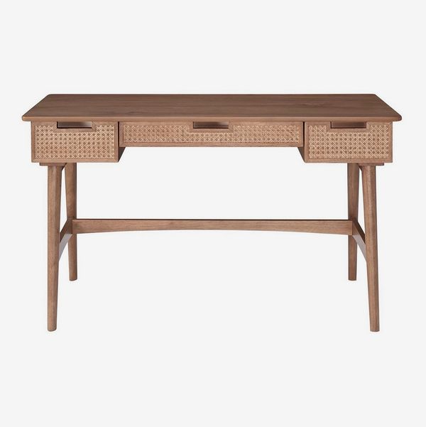 JGW Furniture Lahaina Rattan Home Office Desk