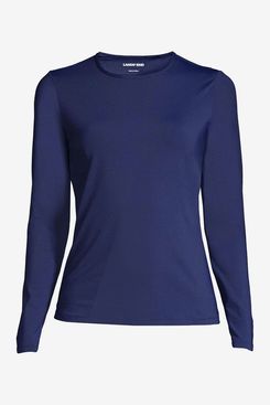 Lands’ End Women’s Sunshade UPF 50 Long Sleeve Relaxed Rash Guard
