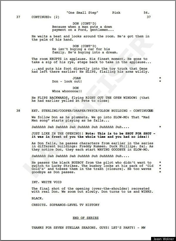 Read a Fake, Hilarious ‘Leaked Script’ of the Mad Men Series Finale