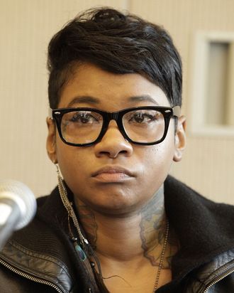 NEW YORK, NY - OCTOBER 19: Jean Grae attends the Intersection of Hip Hop & Jazz panel during the CMJ 2011 Music Marathon and Film Festival at the NYU - Kimmel Center on October 19, 2011 in New York City. (Photo by John Lamparski/WireImage)