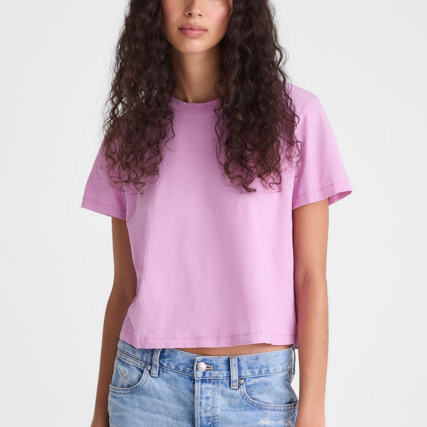 Madewell The Easy Crop Crewneck Tee in Soft Slub