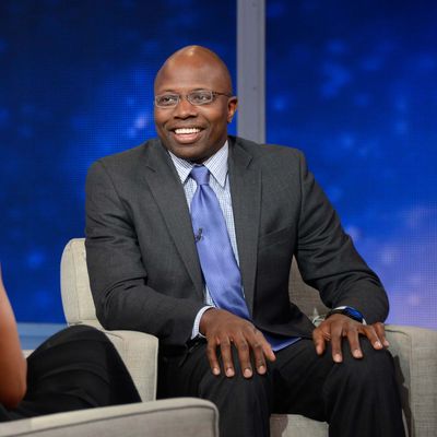 Former 'body man' to President Obama Reggie Love during an interview airing on Good Morning America, on February 4, 2015.