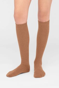 Calzedonia Long Ribbed Wool-and-Cashmere Socks