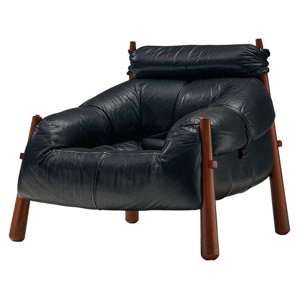 Percival Lafer Easy Chair Model 'MP-81' in Leather495