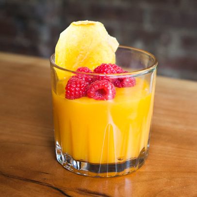 Apricot Mango Kanten made with organic apricot mango juice, mangos, arrowroot, agar powder, and sea salt.