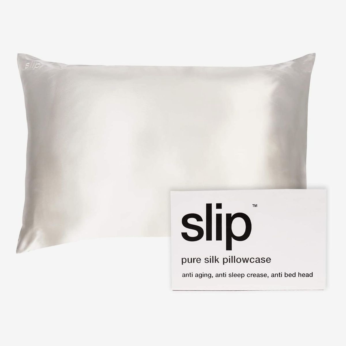 100% Silk Pillowcase Blue and White Floral Print PC04 