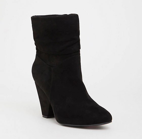 booties with wide ankle opening