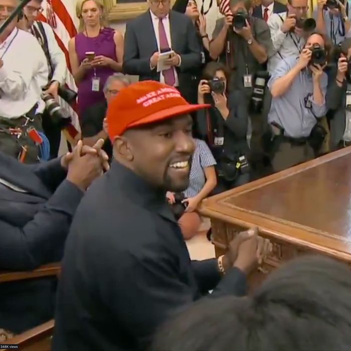 Kanye West Loves The Male Energy Of A Maga Hat