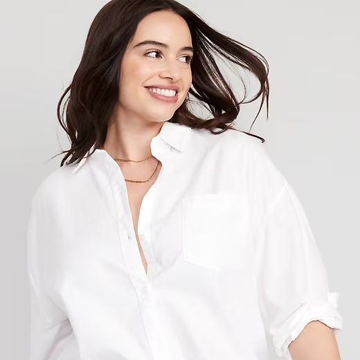 Old Navy Oversize Button-down Boyfriend Shirt