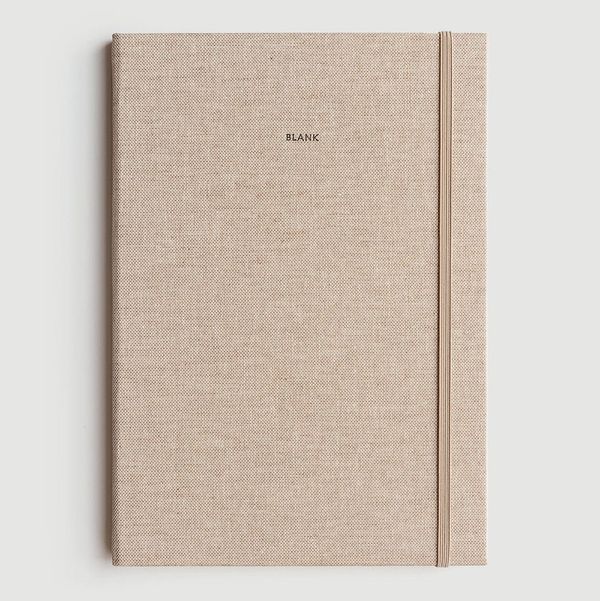 Milligram Blank Linen Notebook