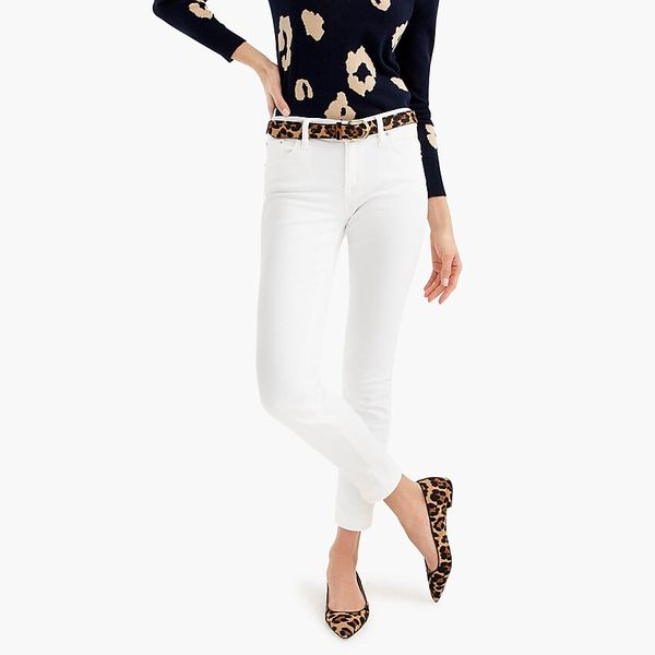 J. Crew 8-Inch Toothpick Jean in White