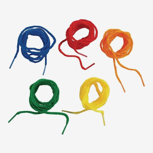 Colorations YARNTIP Tipped Lacing Yarn for Kids, 100 Pieces, Assorted Colors
