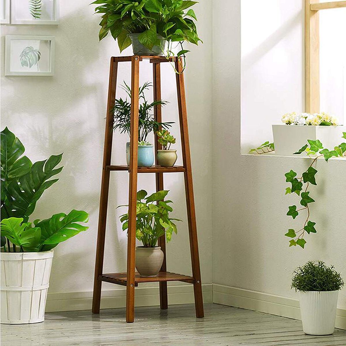 Plant stand shelf indoor