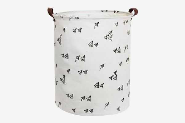 Hiyagon Canvas Laundry Basket with Handles, Baby Laundry Basket