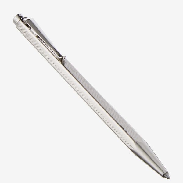 Caran D' Ache Retro Ecridor Rhodium Ballpoint Pen, Silver