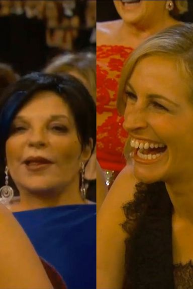Ever since Arrested Development, Liza Minnelli has been a real joke snob. Julia, however, laughed like no one was watching — as no one really was, since she had no shot of beating Lupita Nyong'o.