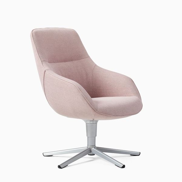 West Elm Lilliana Chair Poly Pink Silver