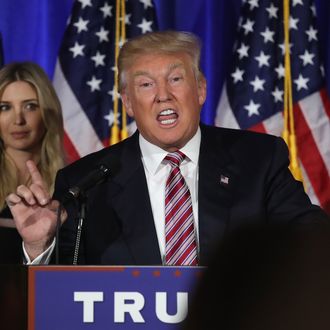Republican Presidential Candidate Donald Trump Makes Primary Night Remarks