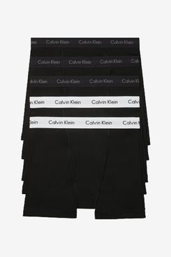 Calvin Klein Men’s Cotton Classics 5-Pack Boxer Brief (Black and White)