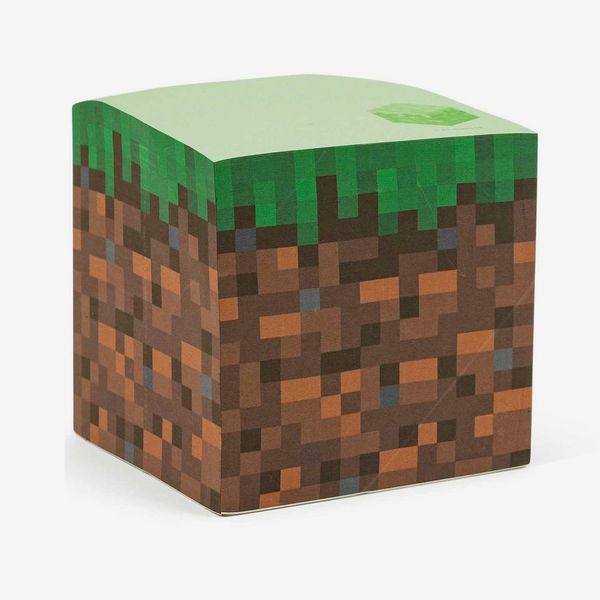 Minecraft Grass Block Sticky Note Cube