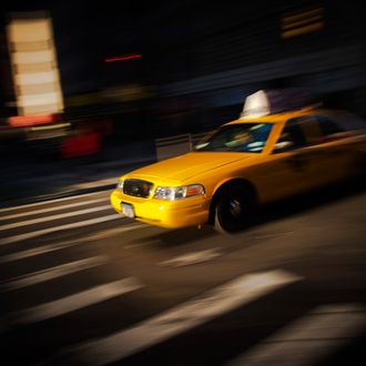 NEW YORK, NY - FEBRUARY 13: A New York cab ,on February 13, 2013, in New York City. (Photo by Timur Emek/Getty Images)