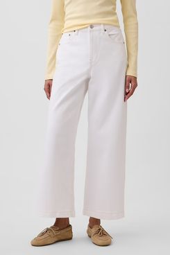Gap High Rise Stride Wide-Leg Ankle Jeans