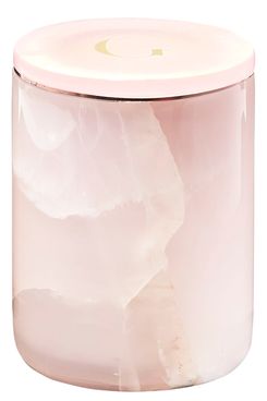 Gilded Body Peach Scented Pink Onyx Marble Candle
