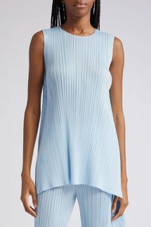 Pleats Please Issey Miyake Monthly Colors June Pleated Sleeveless Top