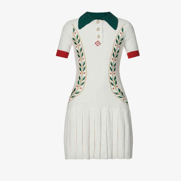 Casablanca Laurel Leaf Tennis Dress