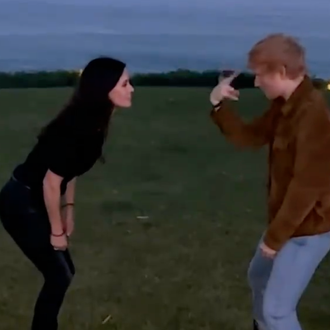 WATCH: Ed Sheeran and Courtney Cox Recreate 'Friends' Dance