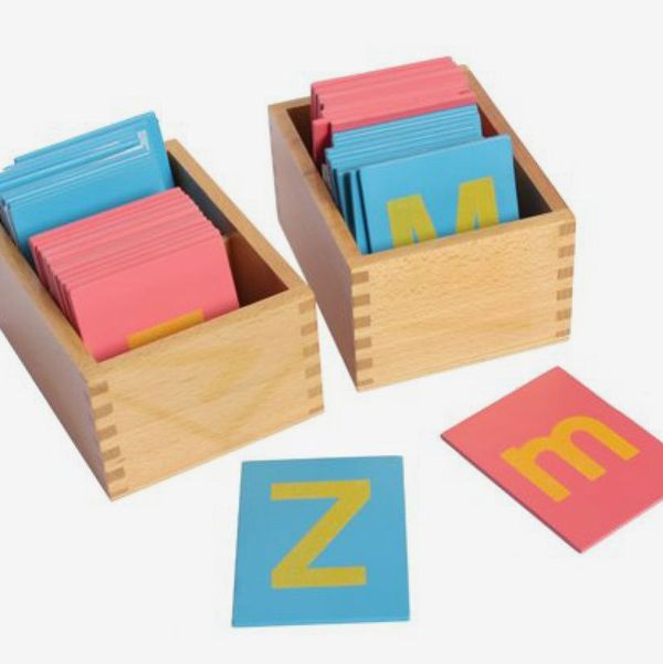 Montessori Lower and Capital Case Sandpaper Letters
