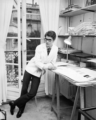 Karl Lagerfeld and Yves Saint Laurent, Black & White Photograph