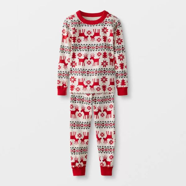 Hanna Andersson Dear Deer Kids' Long John Pajama Set
