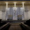 The obscured facade of the Kennedy Center