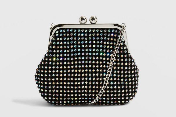 Topshop Taz Diamante Frame Pouch