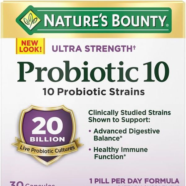 Nature's Bounty Probiotic 10, ultra-potent daily probiotic supplement