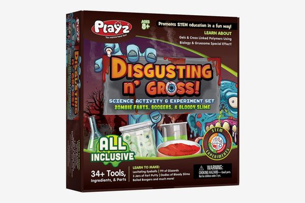 Playz Disgusting n' Gross Zombie Farts, Boogers, & Bloody Slime Science Activity & Experiment Set