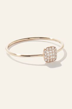 Quince 14K Gold Pave Diamond Cushion Ring