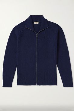 John Smedley Thatch Recycled Cashmere and Merino Wool-Blend Zip-Up Cardigan