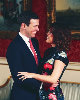 Jack Brooksbank and Princess Eugenie.