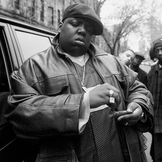 Rapper Notorious B.I.G., aka Biggie Smalls, aka Chris Wallac