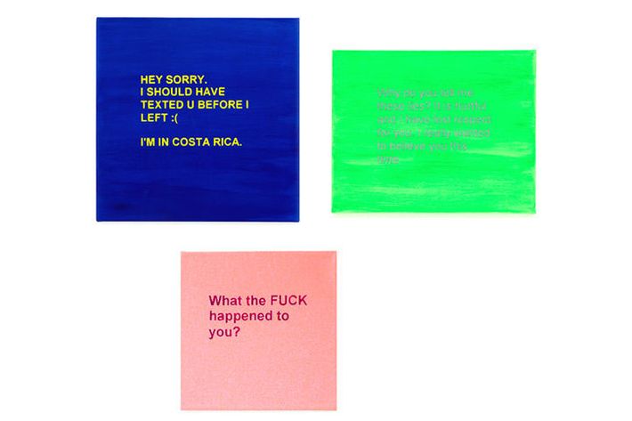 One Woman Turned Awful Breakup Texts Into Art
